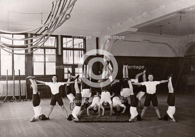 Indoor gym lesson, 1933. Artist: Unknown