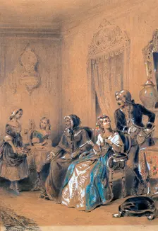 Indoor Scene c1815-1865. Artist: Eugene Deveria