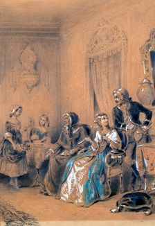 Indoor Scene c1815-1865. Artist: Eugene Deveria