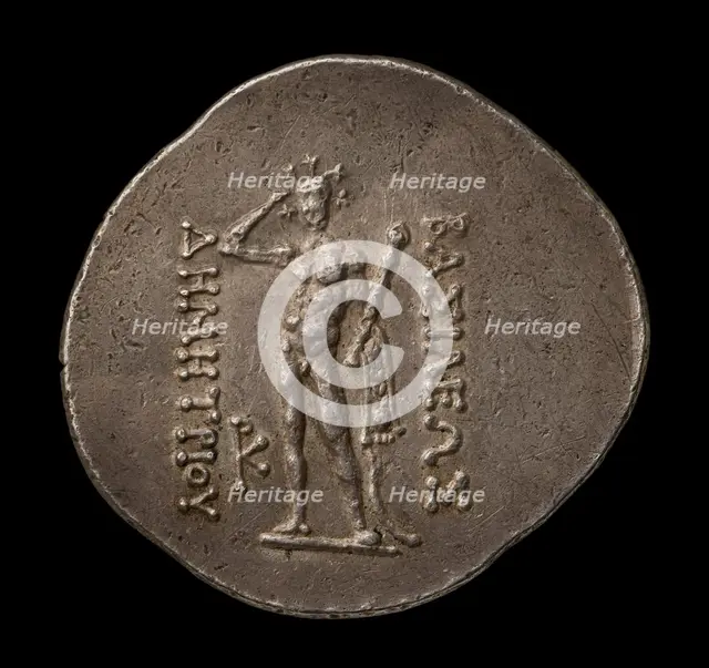Indo-Greek Coin, 200-180 BC. Artist: Unknown.