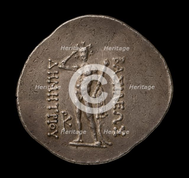 Indo-Greek Coin, 200-180 BC. Artist: Unknown.