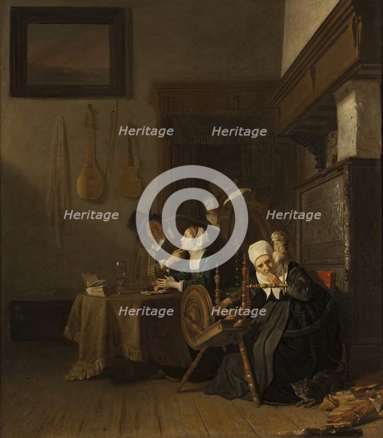 Indulgent Old Lady, 1654. Creator: Jacob van Loo.