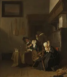 Indulgent Old Lady, 1654. Creator: Jacob van Loo