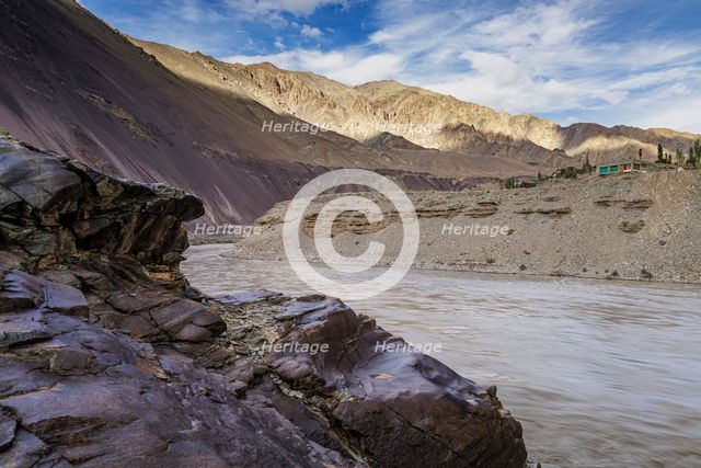 Indus River, Uleytokpo, Ladakh, India, 2023. Creator: Peter Thompson.