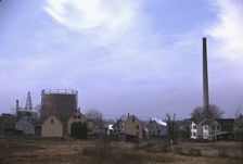 Industrial town in Massachusetts, possibly New Bedford, ca. 1941. Creator: Jack Delano