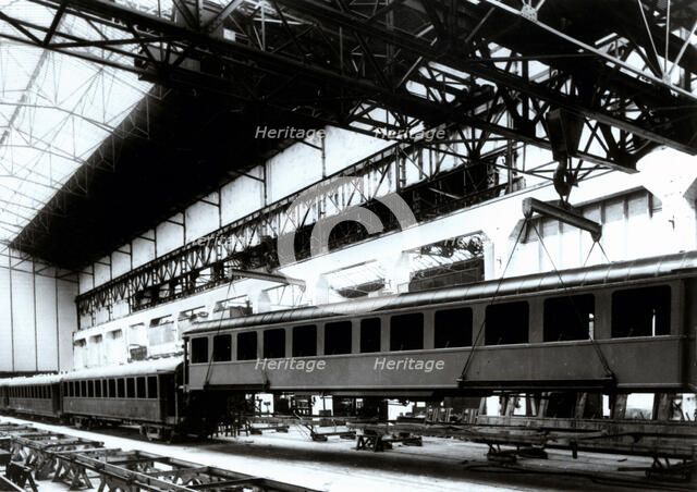 Industrial unit in a railway wagons industry in France.