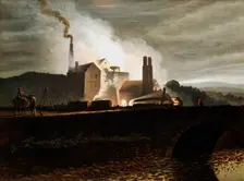 Industrial landscape, Wales, 19th century. Artist: Penry Williams