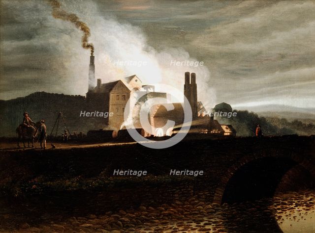 Industrial landscape, Wales, 19th century. Artist: Penry Williams