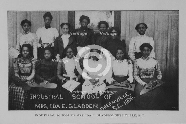 Industrial school of Mrs. Ida E. Gladden, Greenville, S.C., 1902. Creator: Unknown.