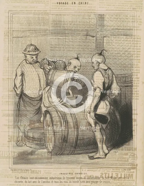 Industrie chinoise, 19th century. Creator: Honore Daumier.