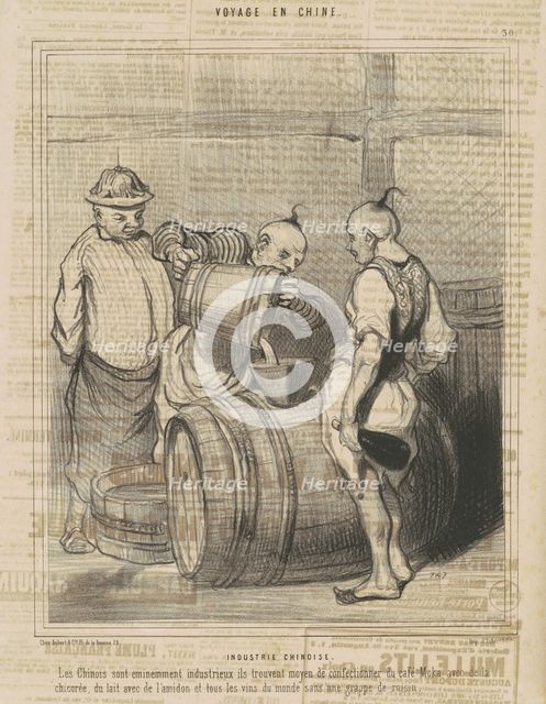 Industrie chinoise, 19th century. Creator: Honore Daumier.