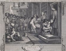 Industry and Idleness: The Industrious Prentice Married, 1747. Creator: William Hogarth