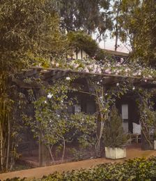 "Inellan," Walter Douglas house, Channel Drive, Montecito, California, 1917. Creator: Frances Benjamin Johnston