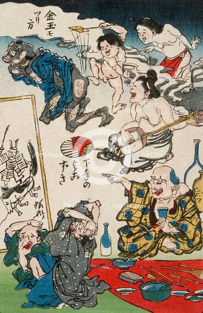 Inept Dilettante, between circa 1863 and circa 1866. Creator: Kawanabe Kyosai.