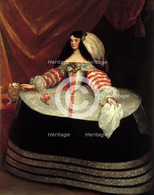 Inés de Zúñiga, Countess of Monterrey, 1660-1670. Artist: Carreño de Miranda, Juan (1614-1685)