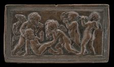 Infant Bacchants with Pipes, a Vase, and a Mask of Silenus, c. 1465/1471. Creator: Unknown