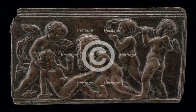 Infant Bacchants with Pipes, a Vase, and a Mask of Silenus, c. 1465/1471. Creator: Unknown.