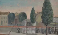 Infant Funeral Procession, 1870s. Creator: William P. Chappel