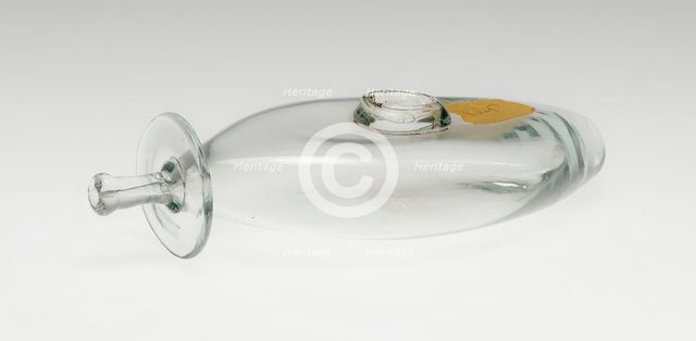 Infant Feeding Bottle, England, c. 1840. Creator: Unknown.
