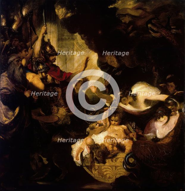 Infant Hercules Strangling the Serpents, 1786. Creator: Sir Joshua Reynolds.