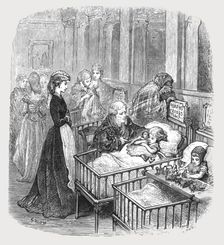 Infant Hospital Patients 1872. Creator: Gustave Doré