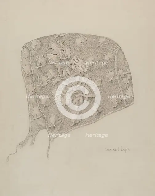 Infant's Cap, 1935/1942. Creator: Grace Halpin.