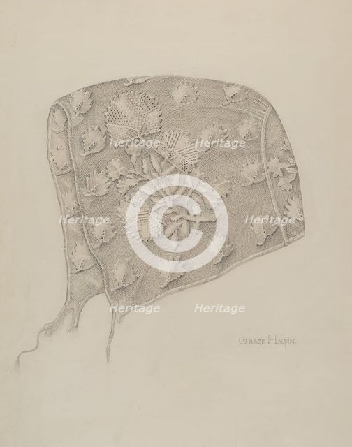 Infant's Cap, 1935/1942. Creator: Grace Halpin.