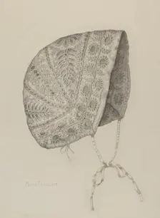 Infant's Cap, c. 1938. Creator: Marie Famularo