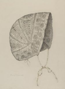 Infant's Cap, c. 1938. Creator: Marie Famularo