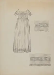 Infant's Baptismal Dress, c. 1938. Creator: Sarah F. Williams