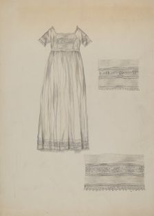 Infant's Baptismal Dress, c. 1938. Creator: Sarah F. Williams