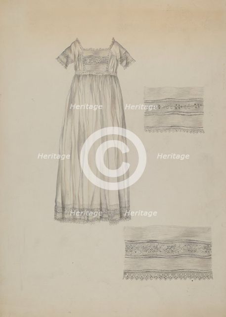 Infant's Baptismal Dress, c. 1938. Creator: Sarah F. Williams.