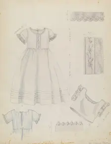 Infant's Dress and Shirt, c. 1936. Creator: Ella Josephine Sterling