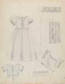 Infant's Dress and Shirt, c. 1936. Creator: Ella Josephine Sterling