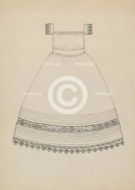 Infant's Dress, c. 1936. Creator: Evelyn Bailey.