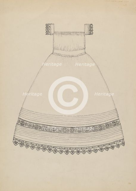 Infant's Dress, c. 1936. Creator: Evelyn Bailey.
