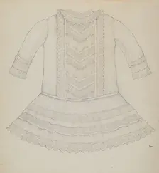 Infant's Dress, c. 1936. Creator: Kathryn Uhl