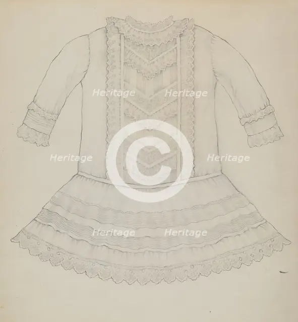Infant's Dress, c. 1936. Creator: Kathryn Uhl.