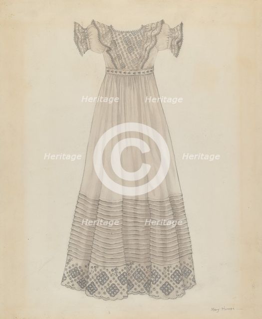 Infant's Dress, c. 1936. Creator: Mary E Humes.