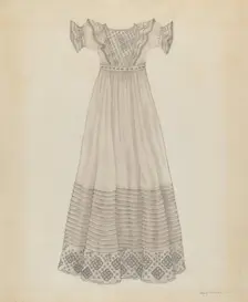 Infant's Dress, c. 1936. Creator: Mary E Humes