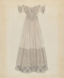 Infant's Dress, c. 1936. Creator: Mary E Humes