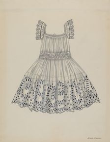 Infant's Dress, c. 1937. Creator: Edith Towner