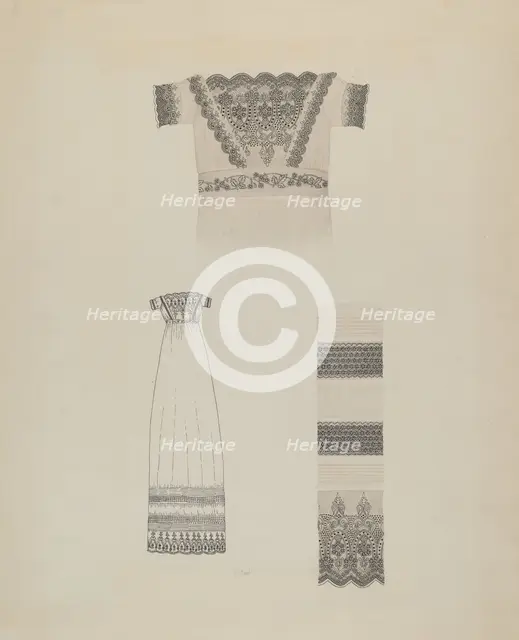 Infant's Dress, c. 1937. Creator: Joseph L. Boyd.