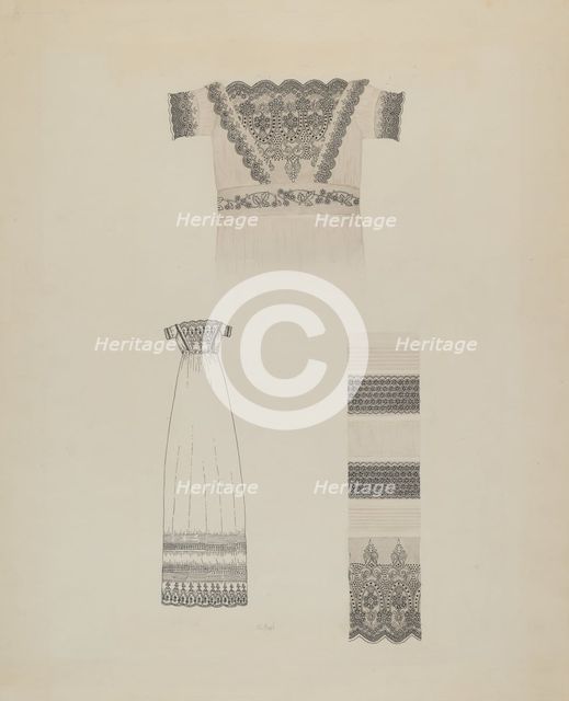 Infant's Dress, c. 1937. Creator: Joseph L. Boyd.