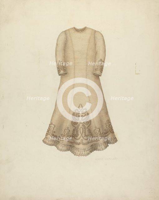 Infant's Dress, c. 1938. Creator: Marie Famularo.