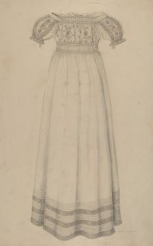 Infant's Dress, c. 1938. Creator: Marie Famularo