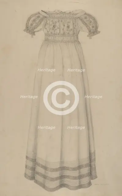 Infant's Dress, c. 1938. Creator: Marie Famularo.