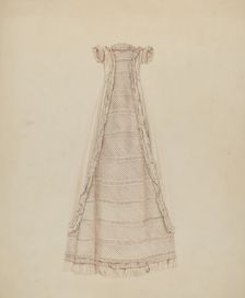 Infant's Dress (Front View), c. 1938. Creator: Lucien Verbeke