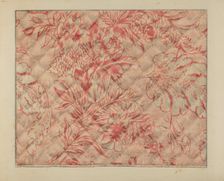 Infant's Quilt (Detail), c. 1937. Creator: Francis Law Durand