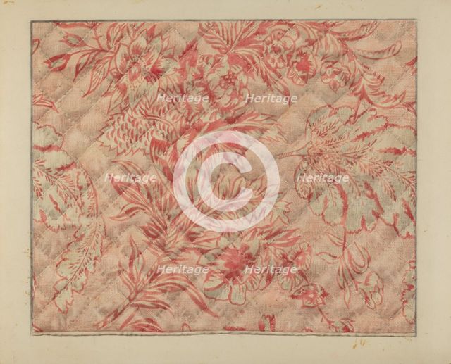 Infant's Quilt (Detail), c. 1937. Creator: Francis Law Durand.